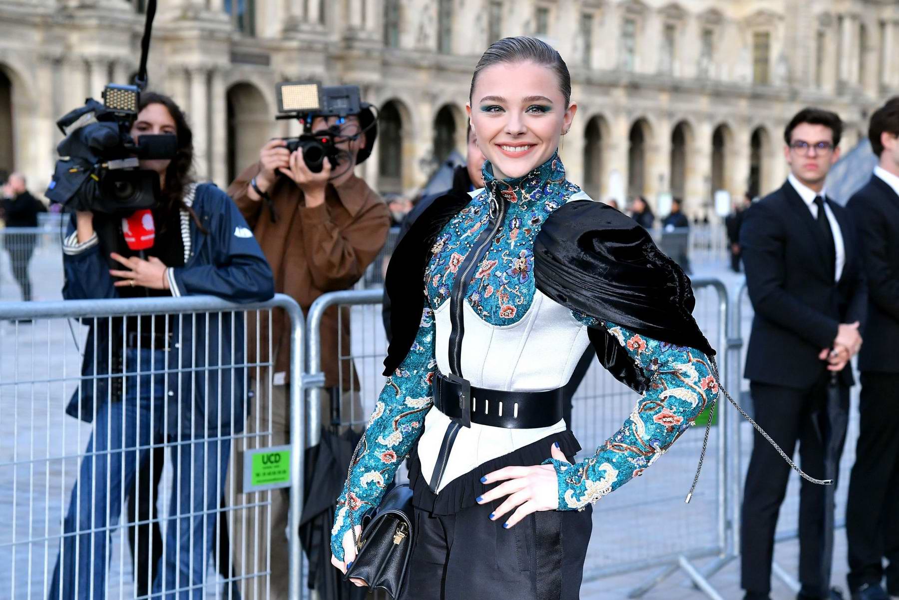 chloe grace moretz attends the louis vuitton womenswear ss 2020 show during  paris fashion week in paris, france-011019_3