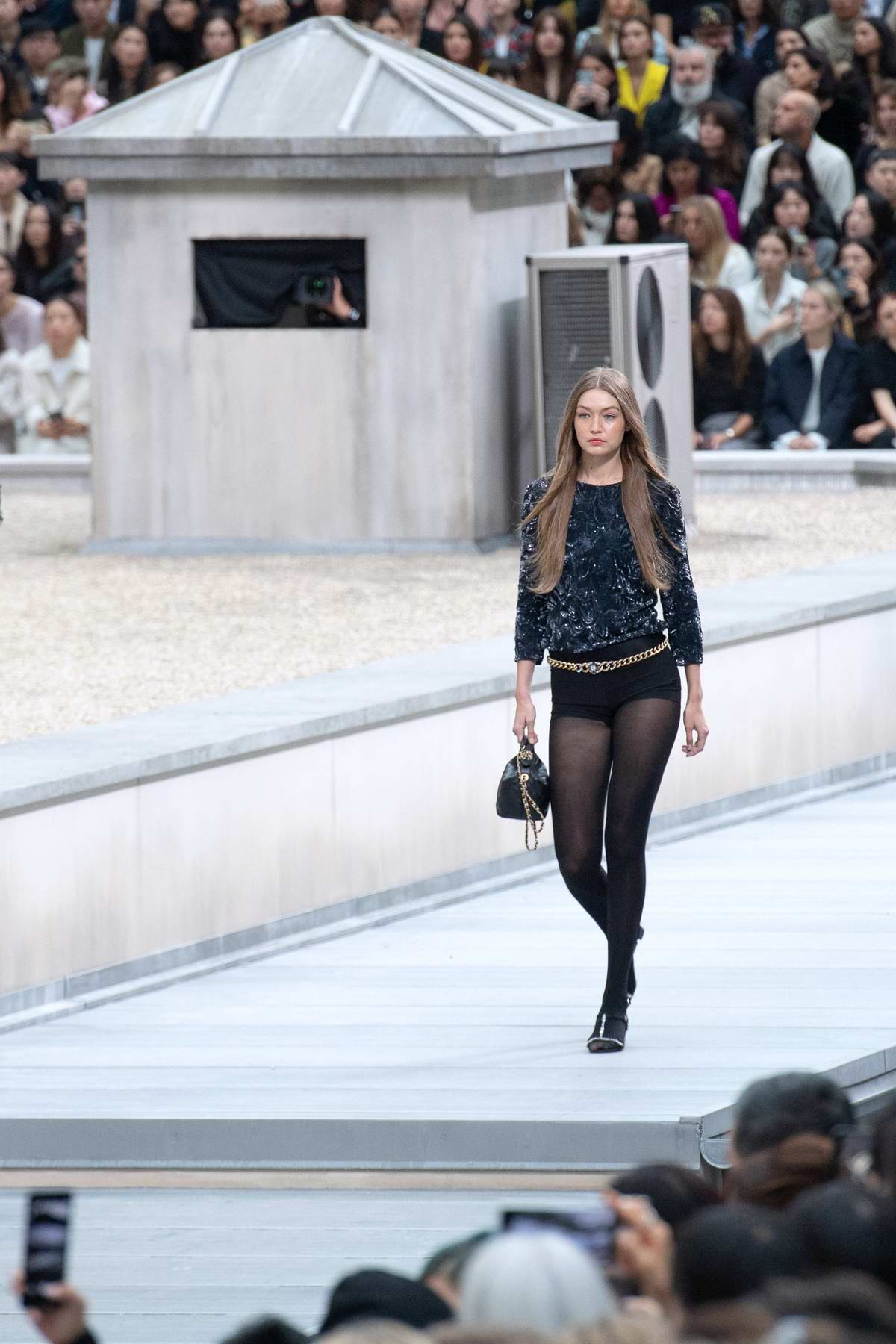 Gigi Hadid Walks The Runway During The Chanel Womenswear Ss