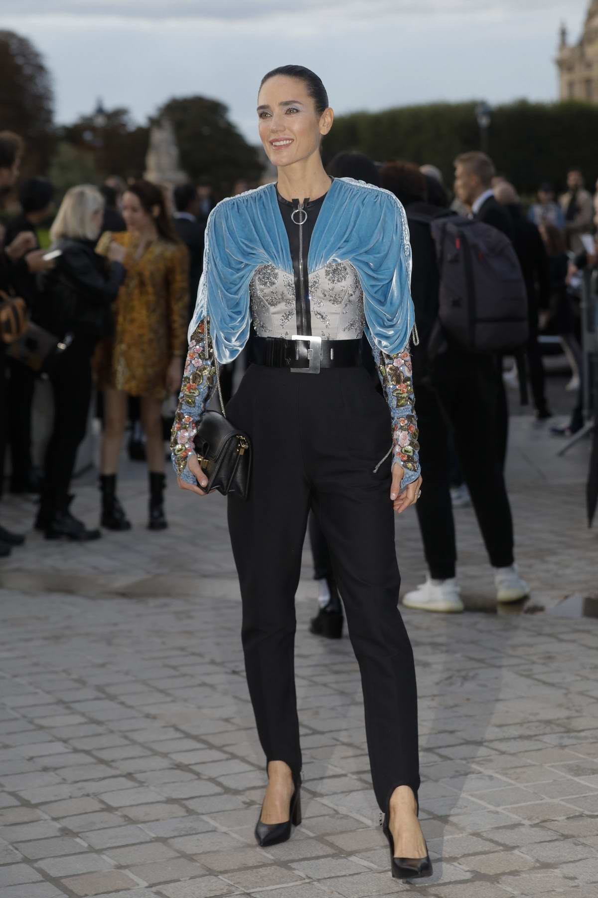 Jennifer Connelly attends the Louis Vuitton Womenswear SS 2020 show during  Paris Fashion Week in Paris