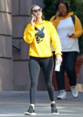 jennifer lawrence rocks a bright yellow hoodie and black leggings while  heading to the gym in new york city-071019_6