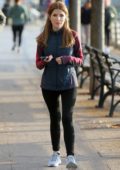 Anna Kendrick spotted on the set of 'Love Life' while filming a jogging scene along the Hudson River in New York City