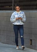 Ashley Greene seems busy on her phone while running errands in Los Angeles