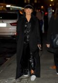 Jennifer Lopez sports an all-black ensemble as she steps out in New York City