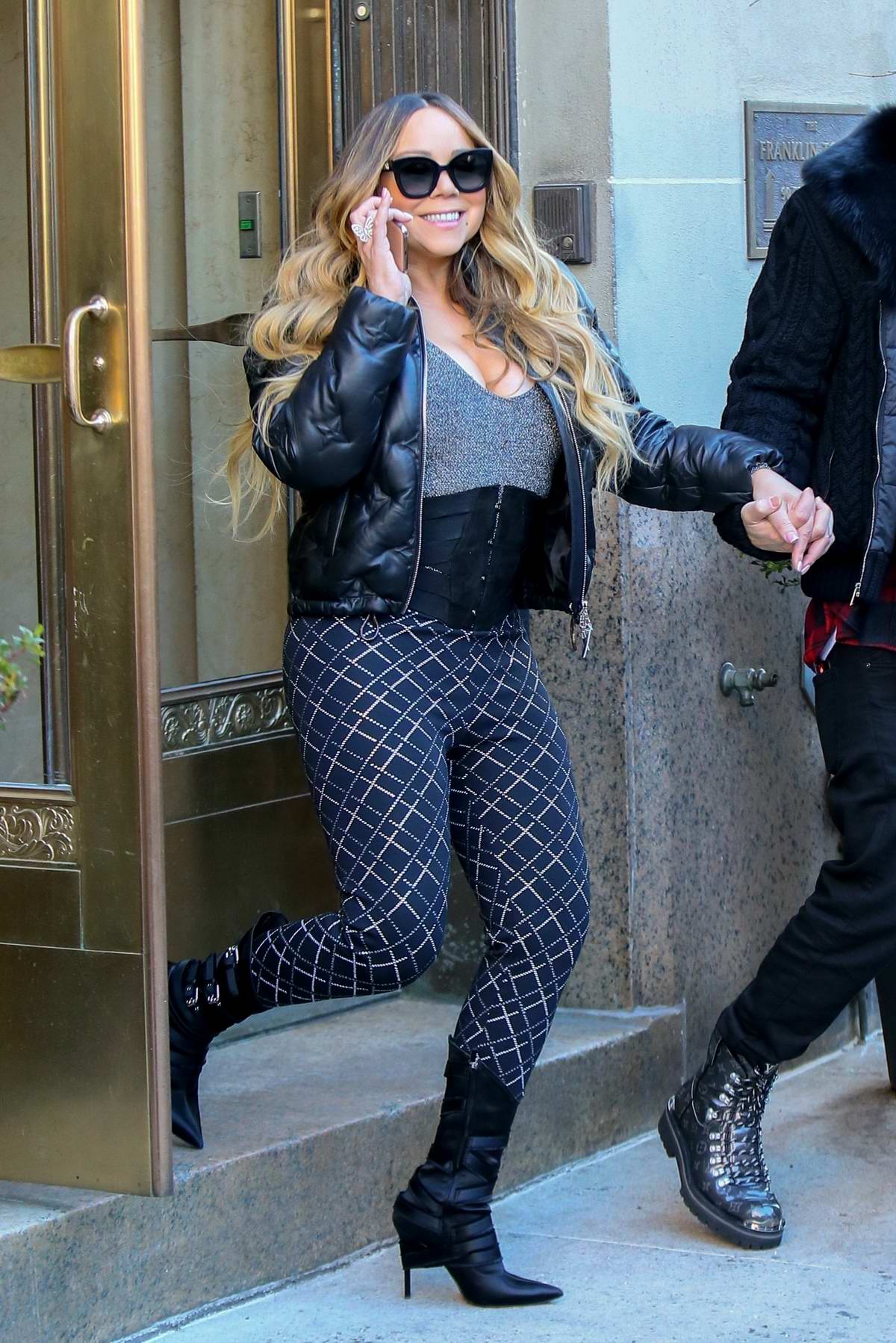 Mariah Carey's Sheer Bodysuit & Leather Pants With Bryan Tanaka: Photo –  Hollywood Life