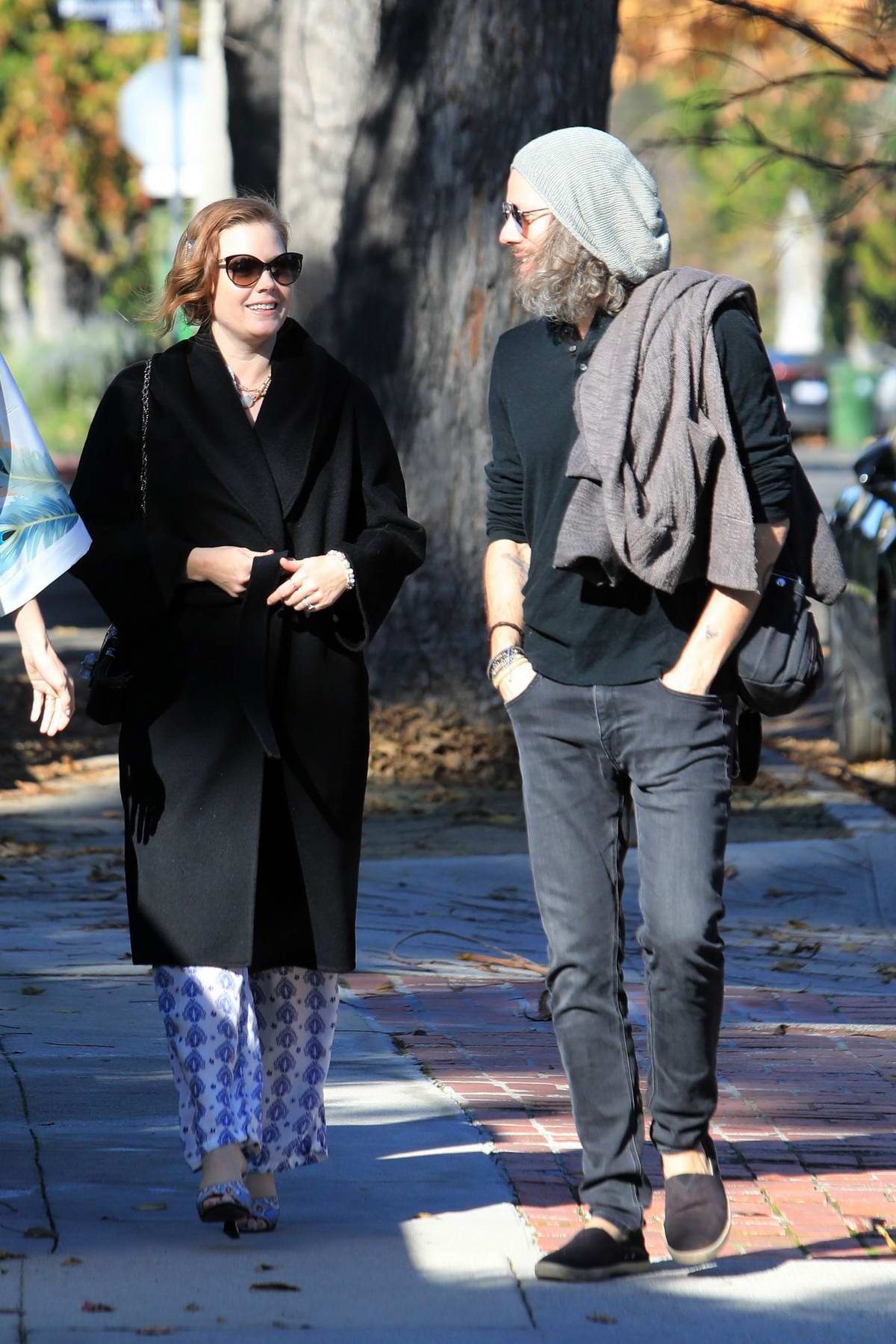 Amy Adams And Husband Darren Le Gallo Heading To New Year S Day Party With A Friend In Los Angeles 010120 7