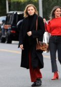Chloe Grace Moretz walks back to her ride after some grocery shopping with her brother Trevor in Beverly Hills, California