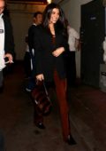 Kourtney Kardashian attends Wednesday evening Church Services before grabbing dinner at Matsuhisa in Beverly Hills, California