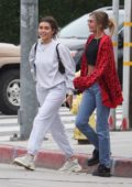 Madison Beer steps out for a stroll with her friends in West Hollywood, California