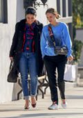 Natalie Portman leaves a lunch outing at Crossroads Kitchen restaurant in West Hollywood, California