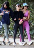 Victoria Justice and Madison Reed step out for a hike with friends at Fryman Canyon in Studio City, California