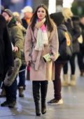 Victoria Justice and Matthew Daddario seen filming 'Push' in Midtown in New York City