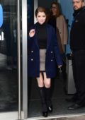 Anna Kendrick spotted while visiting BBC Radio 1 and Global Radio in London, UK