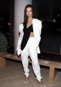 Emily Ratajkowski attends the Proenza Schouler fashion show during NYFW 2020 in New York City
