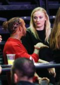 Sophie Turner attends the Jonas Brothers Concert at the Accor Hotels Arena in Paris, France