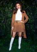 Victoria Justice attends the Alice + Olivia Fashion Show during NYFW 2020 in New York City