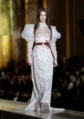 Bella Hadid walks the runway at Vivienne Westwood’s show, F/W 2020 during Paris Fashion Week in Paris, France