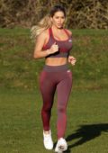 Bianca Gascoigne spotted while working out at Prestige Bootcamp in Clifton, Bristol, UK