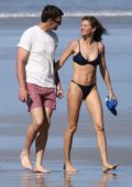 Gisele Bundchen stuns in a blue bikini during a beach day with Tom Brady in Costa Rica