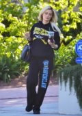 Holly Madison keeps it casual in her sweats as she steps out for a Starbucks in Los Angeles