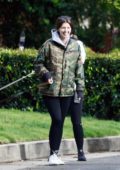 Katherine Schwarzenegger is all smiles while out a stroll with the family in Los Angeles