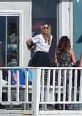 Maria Sharapova and boyfriend Alexander Gilkes visit friends amid social distance lockdown in Manhattan Beach, California