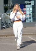 Bianca Gascoigne seen heading to the co-op to pick up some shopping in Kent, UK