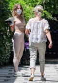 julianne looks great in a white crop top and light blue leggings as she  steps out after lunch in los angeles-240819_11