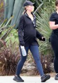 Katherine Schawarzenegger goes out for a morning stroll with some friends in Los Angeles