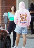 Addison Rae Is Bold in Cheetah Leggings & New Balances With Bryce Hall