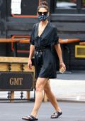 Katie Holmes looks great in all-black as she steps out in Soho, New York City