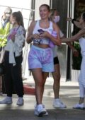 Anastasia Karanikolaou and Sofia Richie return from Sofia's 22nd birthday celebration in Cabo San Lucas, Los Angeles