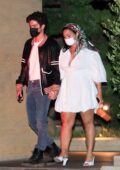 Demi Lovato and Max Ehrich hold hands while out for a date night at Nobu in Malibu, California