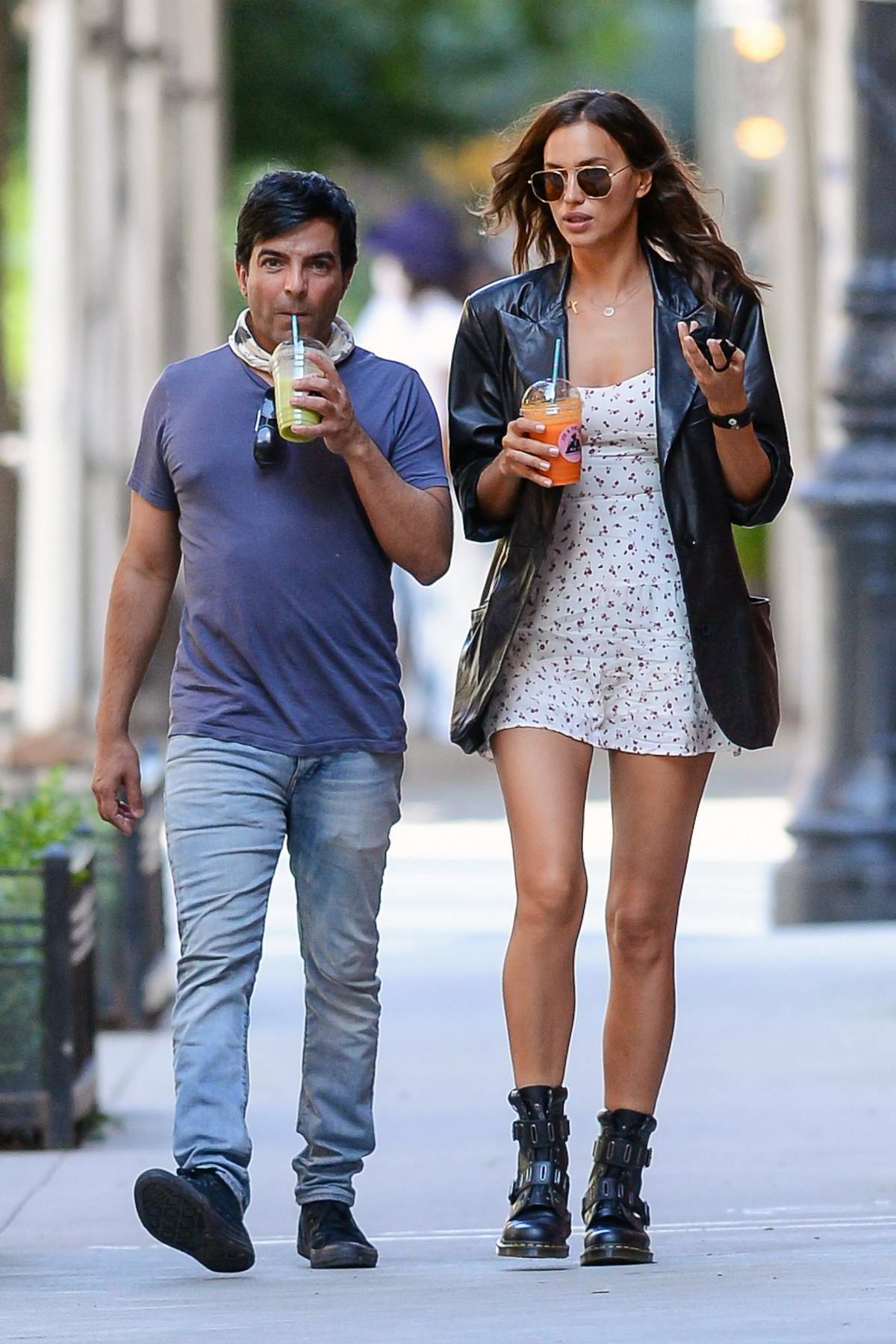 Irina Shayk Looks Chic in Max Mara During a Juice Run in New York City