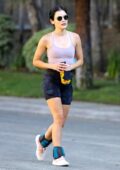 Lucy Hale goes on an afternoon hike with a friend at Fryman Canyon in Los Angeles