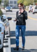 Ashley Greene waves for the camera while running a few errands in Beverly Hills, California