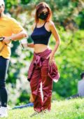 Emily Ratajkowski looks stylish while enjoying a day with friends in Central Park, New York City