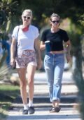 Kristen Stewart visits a friend with girlfriend Dylan Meyer in Los Feliz, California