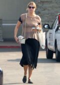 Mischa Barton steps out wearing a sheer top for some shopping in Los Angeles