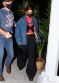 Bella Hadid steps out to meet with Alexander Wang for dinner in New York City