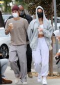 Hailey Bieber and Justin Bieber have a romantic lunch date at the Honor Bar in Santa Barbara, California