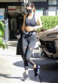 Kendall Jenner shows off her toned figure in Nike sports bra and