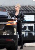 Ariel Winter shows her rock chick look in all-black while making a stop at a studio in Los Angeles