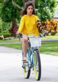 Camila Cabello and Shawn Mendes enjoy a bike ride around their community in Miami, Florida