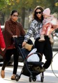 Shay Mitchell takes a walk with her daughter and mother in Vancouver, Canada