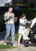 Jenna Dewan goes for a leisurely stroll with her kids in Los Angeles