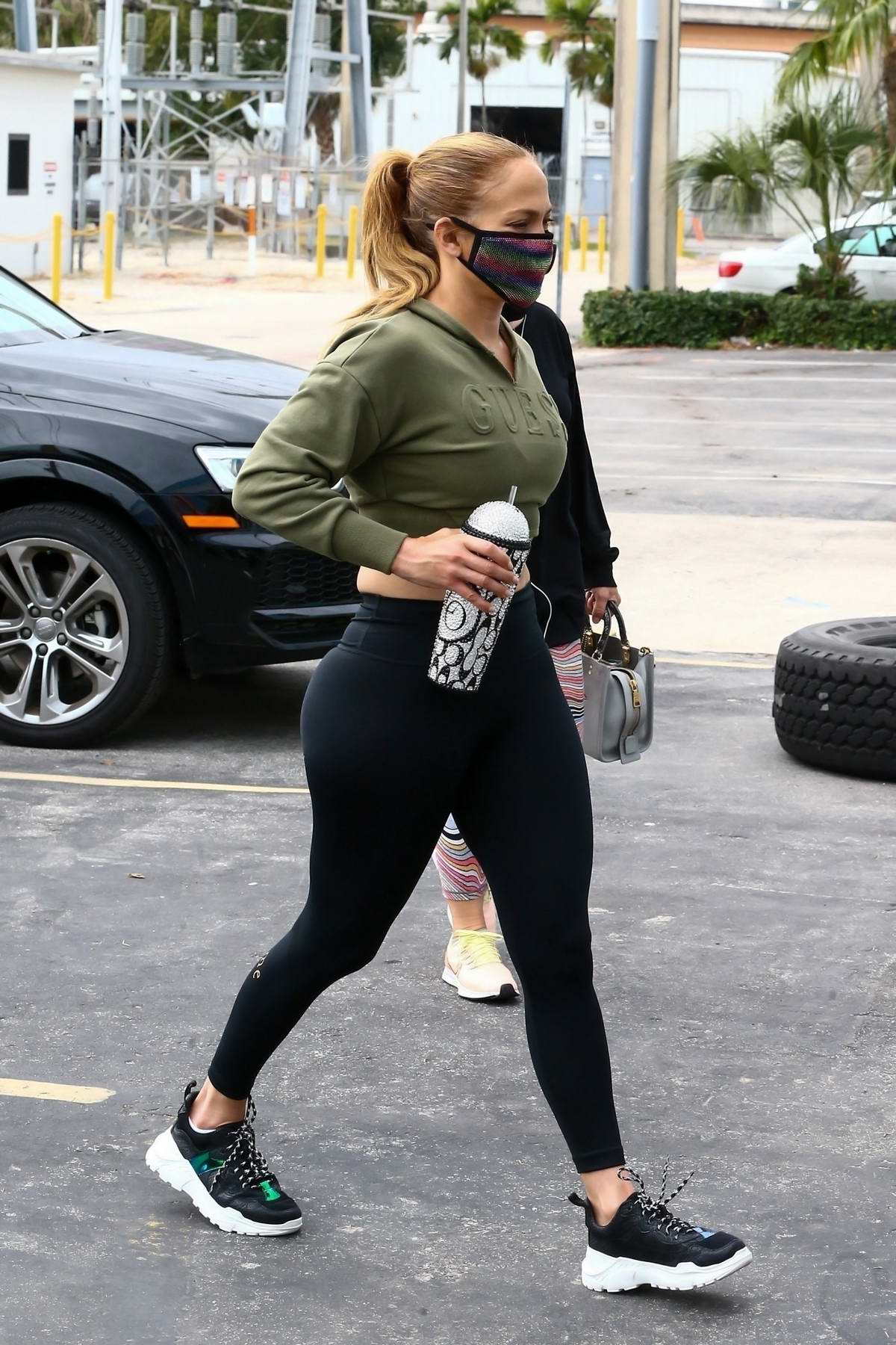 Jennifer Lopez heads to the gym in Miami after being spotted with
