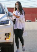 Olivia Munn spotted in a oversized sweatshirt and leggings as she
