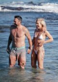Sharna Burgess spotted in a bikini while packing on some PDA with Brian Austin Green on the beach in Hawaii