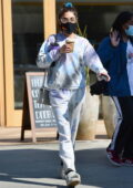 Chantel Jeffries stays cozy in tie-dye sweatsuit as she grabs lunch with a friend in Los Angeles