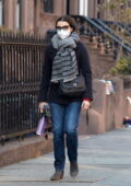 Rachel Weisz steps out on her 51st birthday for a walk around her neighborhood in Brooklyn, New York